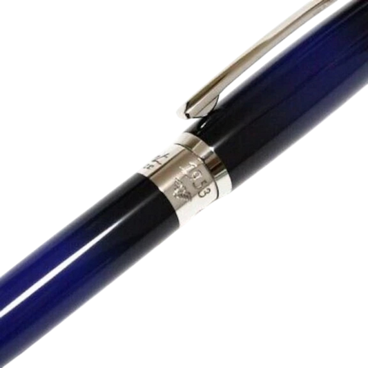 S.T. Dupont Line D Atelier Blue Sunburst Lacquer Medium Ballpoint Pen, 415714