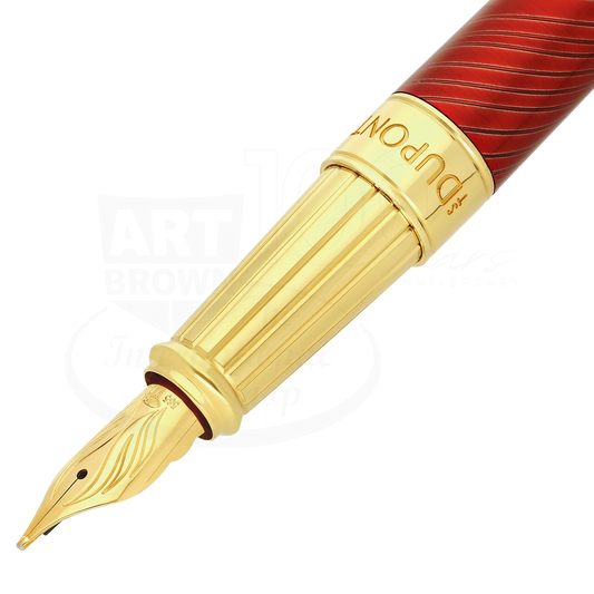 S.T. Dupont Line D Eternity Large Horse Mane Guilloche Fountain Pen