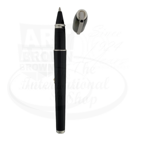 S.T. Dupont Fidelio Black and Palladium Rollerball Pen, 452403