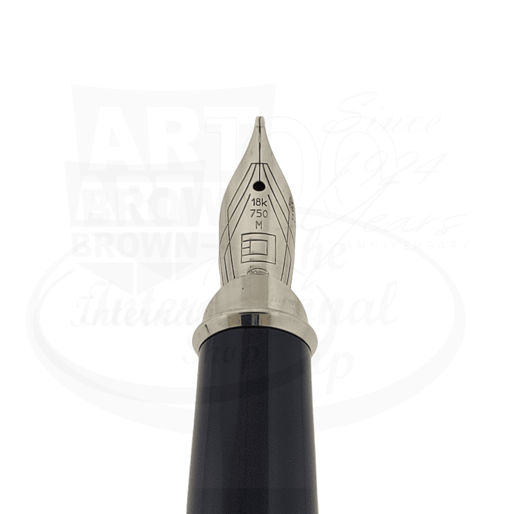 S.T. Dupont Olympio Large Fountain Pen Chinese Lacquer Rings, 480403M