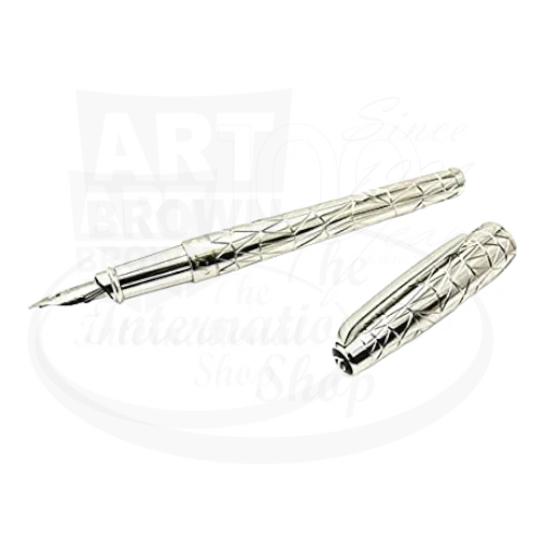 S.T. Dupont Olympio Palladium Graphic Fountain Pen, 480407M