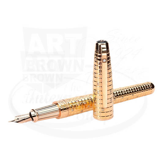 S.T. Dupont Olympio Diamond Drops Rose Gold Fountain Pen, 481011M