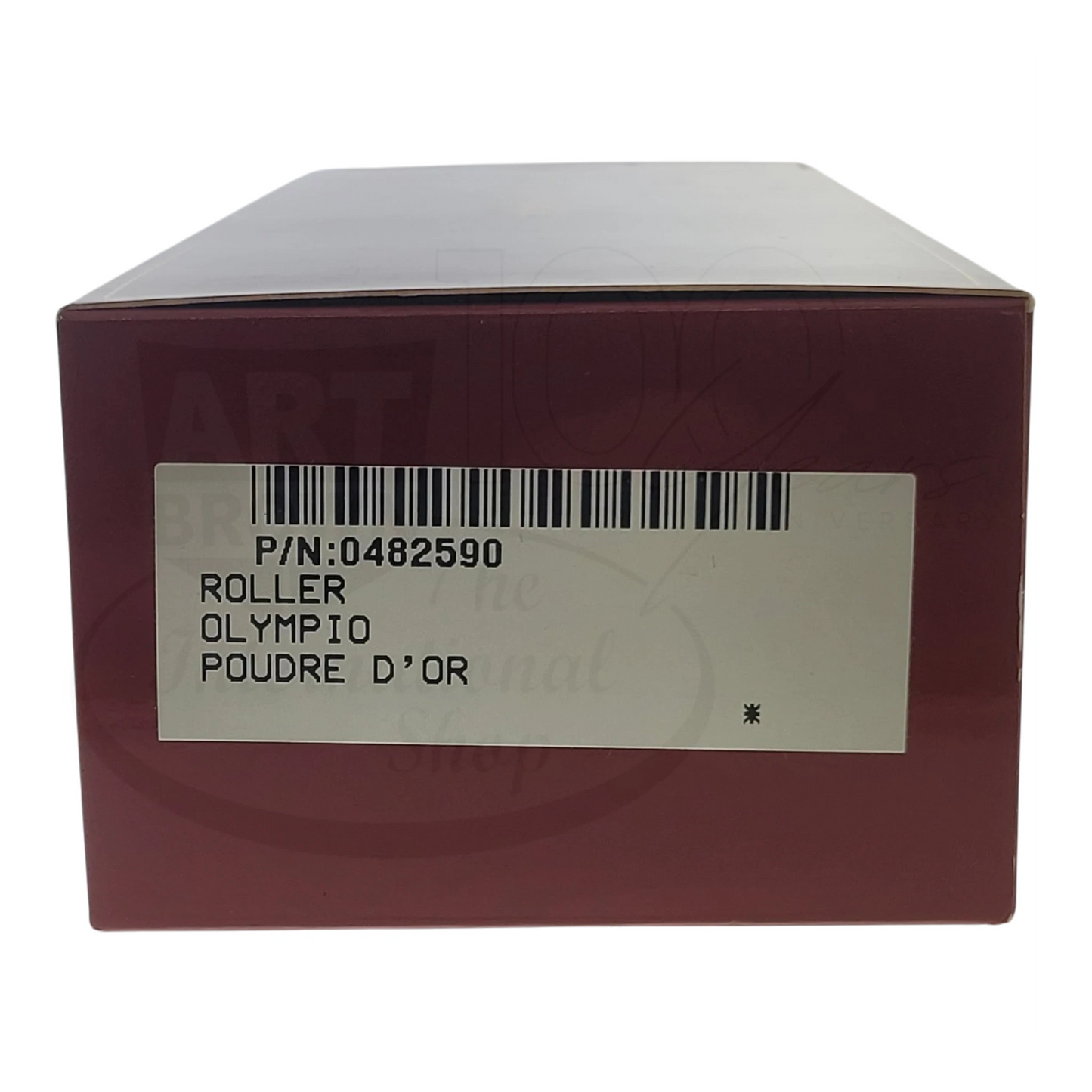 S.T. Dupont Olympio 482590 rollerball pen with gold dust lacquer finish in a burgundy presentation box