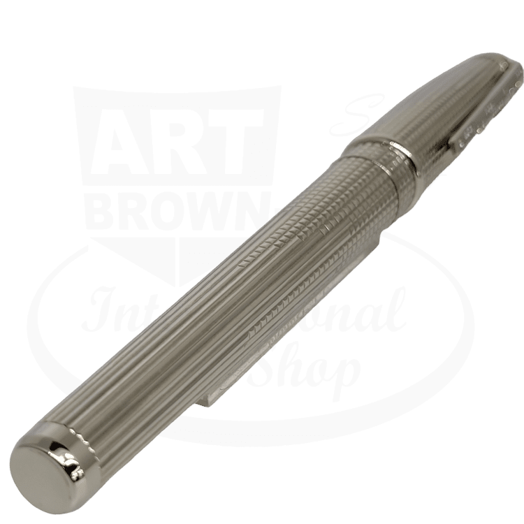 S.T. Dupont Olympio Extra Large Roller Ball Pen Palladium & Diamond, 482673