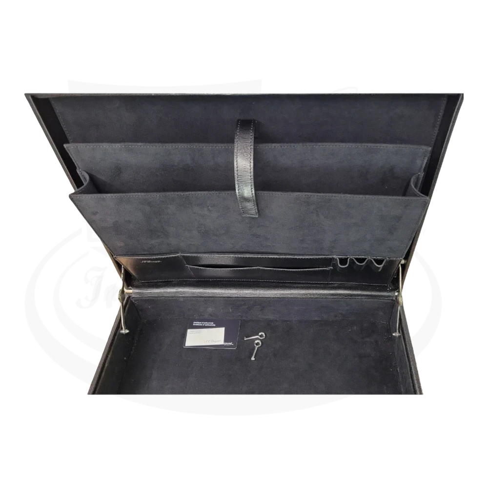 S.T. Dupont Contraste Diplomat Black Briefcase, 74515
