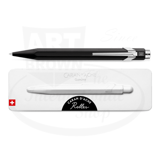 Caran D'Ache 849 Metal Rollerball Pen Black with Slimpack