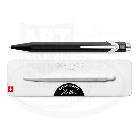 Caran D'Ache 849 Metal Rollerball Pen Black with Slimpack shown in gallery position 2, 800x800 square image