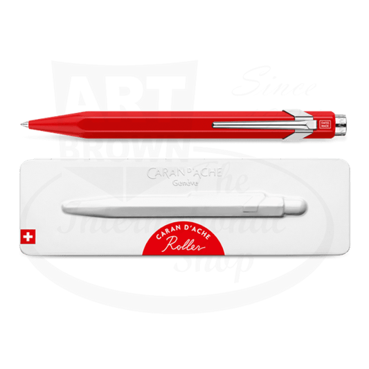 Caran D'Ache 849 Metal Rollerball Pen Red with Slimpack