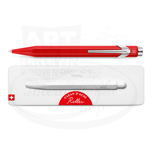 Caran D'Ache 849 Metal Rollerball Pen Red with Slimpack