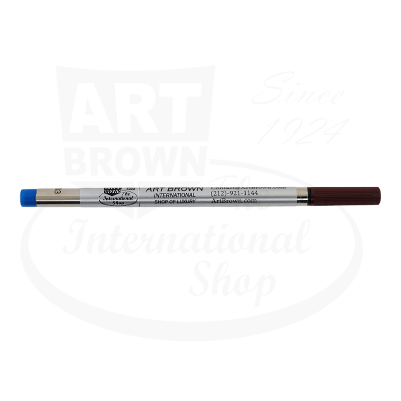Art Brown Rollerball Refills for ST Dupont Pens 42316 metal body blue and brown ink refill