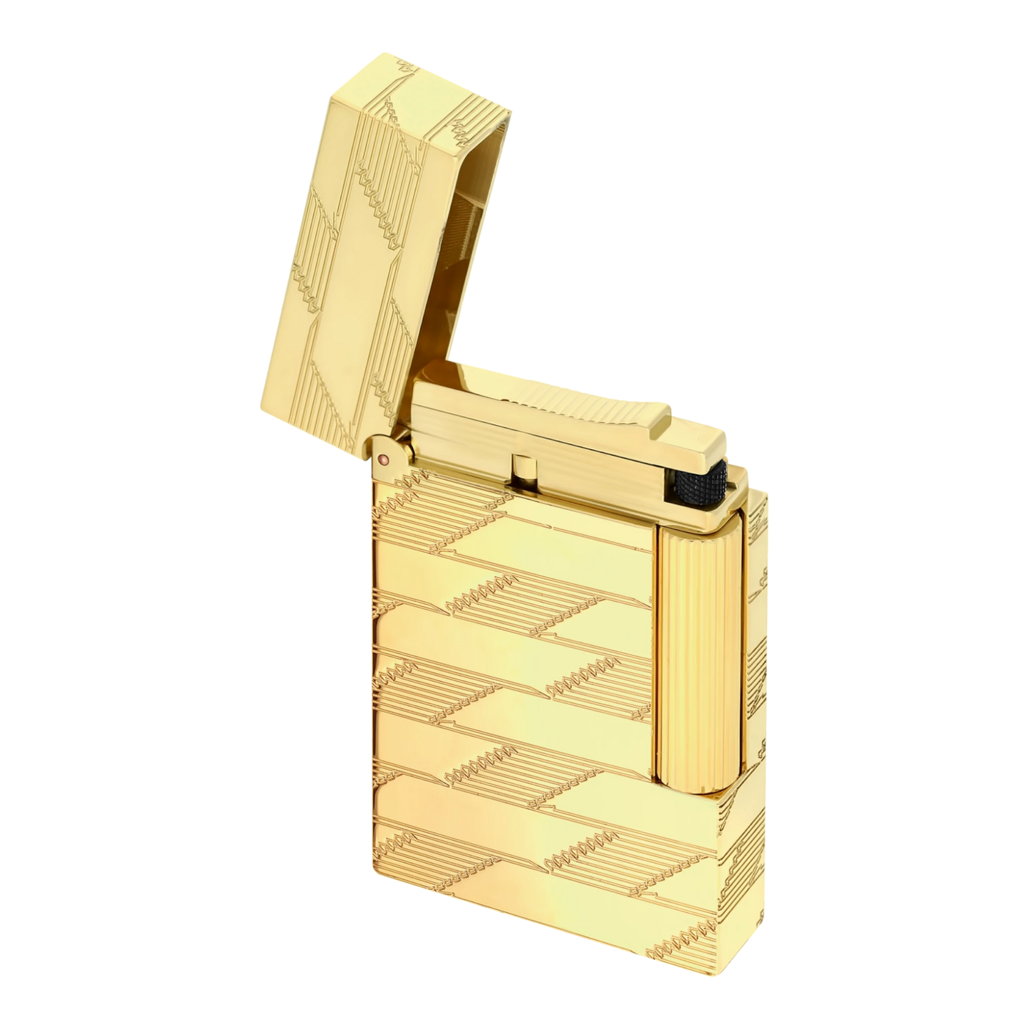 S.T. Dupont Ligne 2 Perfect Cling Monogram 1872 Gold Lighter, C16178