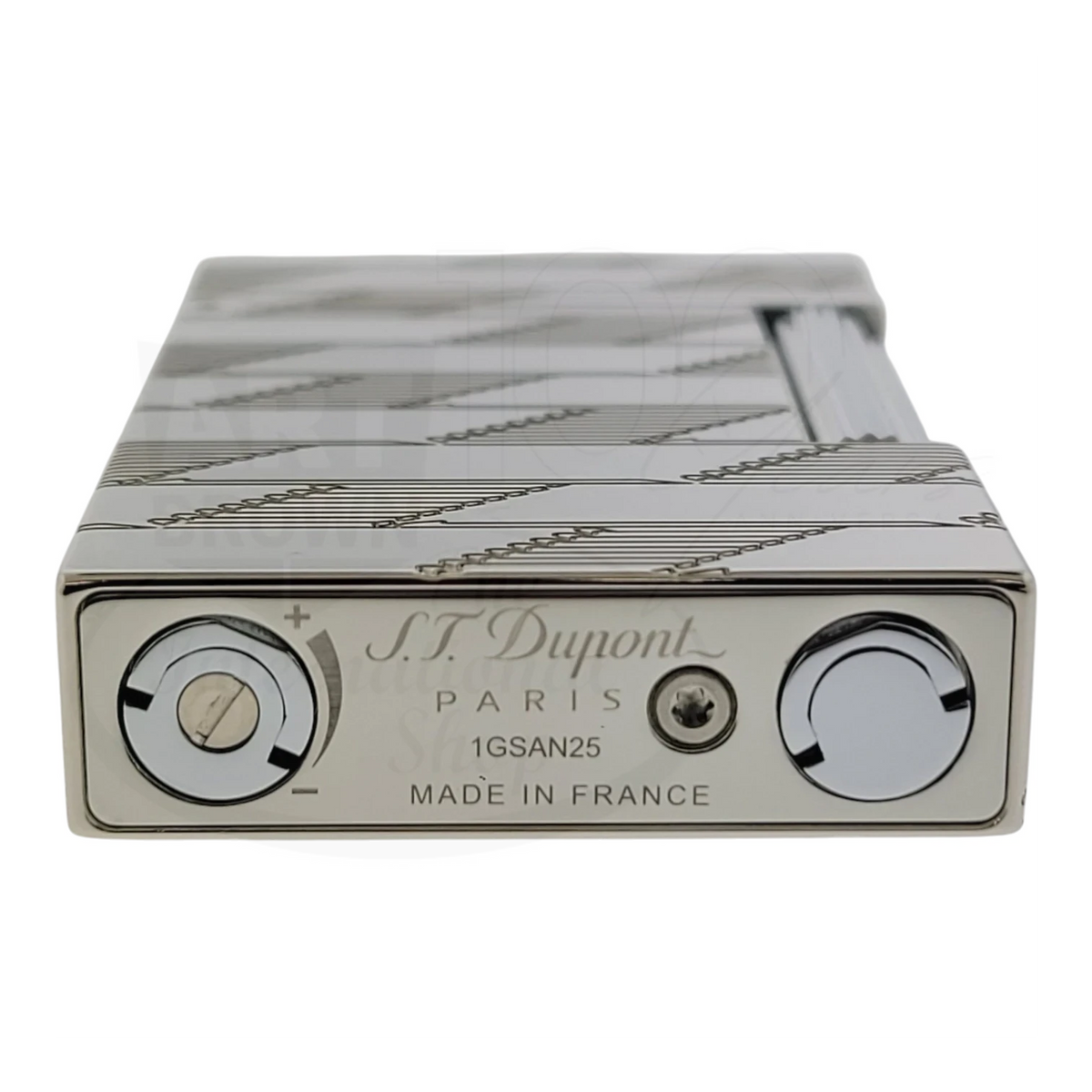 S.T. Dupont Display Model Ligne 2 Perfect Cling Monogram 1872 Palladium Lighter, C16180-D