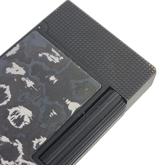 Preowned S.T. Dupont Ligne 2 Perfect Cling Dark Storm Carbon Lighter, C16397DS-D1
