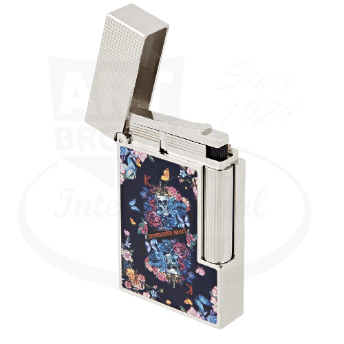 S.T. Dupont Limited Edition Ligne 2 Perfect Cling Skulls and Flowers, C16410
