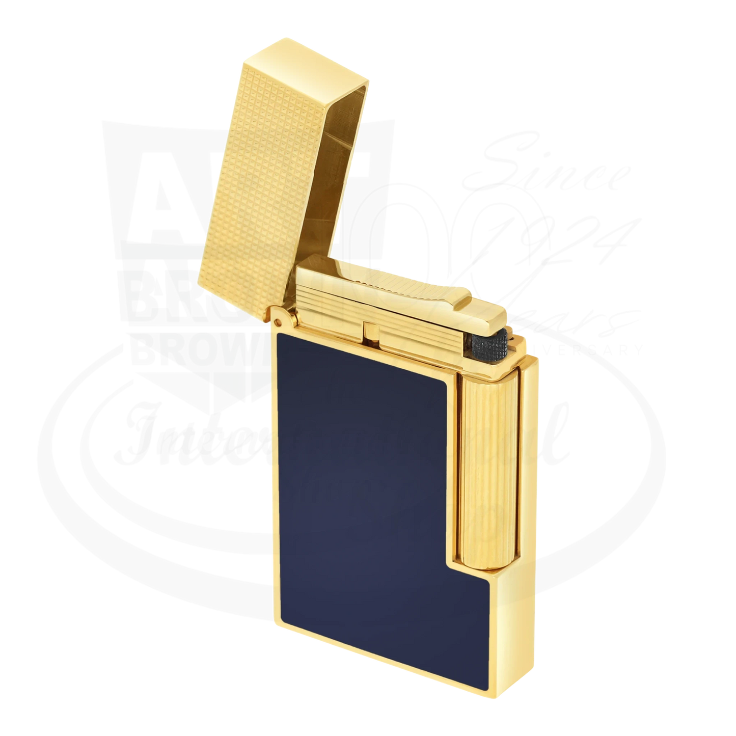 S.T. Dupont Ligne 2 Perfect Cling Blue Lacquer and Gold, C16457