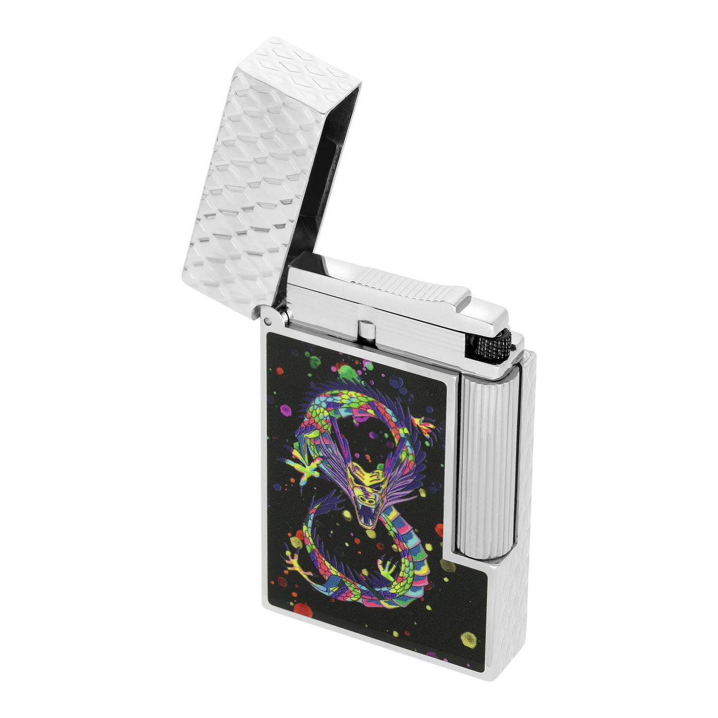 S.T. Dupont Limited Edition Ligne 2 Perfect Cling Year of the Dragon Black Lacquer & Palladium, C16527