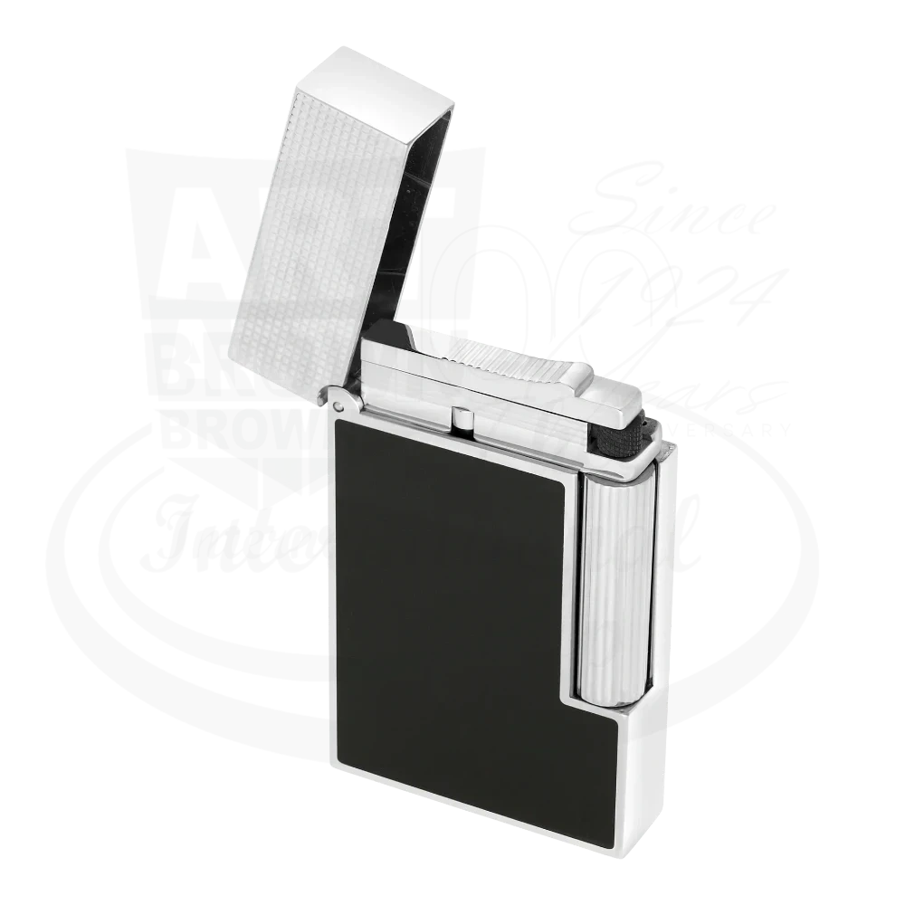 S.T. Dupont Ligne 2 Perfect Cling Microdiamond Head Matte Black with Palladium Lighter C16602 silver palladium metal black matte panel lighter