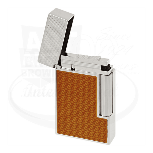 S.T. Dupont Ligne 2 Perfect Cling Orange and Palladium Fire Head Lighter, C16617