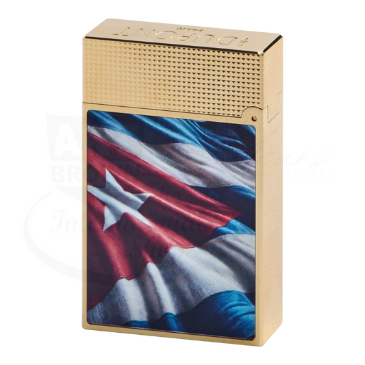 S.T. Dupont Ligne 2 Perfect Cling Havana Dreams City of Cuba Gold Lighter, C16656