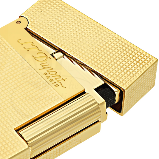 S.T. Dupont Ligne 2 Small Perfect Cling Gold Microdiamond Head Lighter, C18692