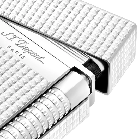 S.T. Dupont Le New Grand Perfect Cling Palladium Diamond Head Lighter, C23011