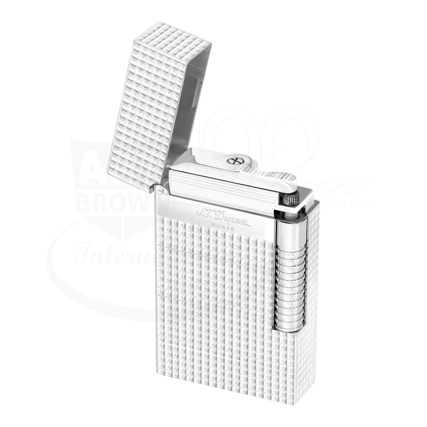 S.T. Dupont Le New Grand Perfect Cling Palladium Diamond Head Lighter, C23011