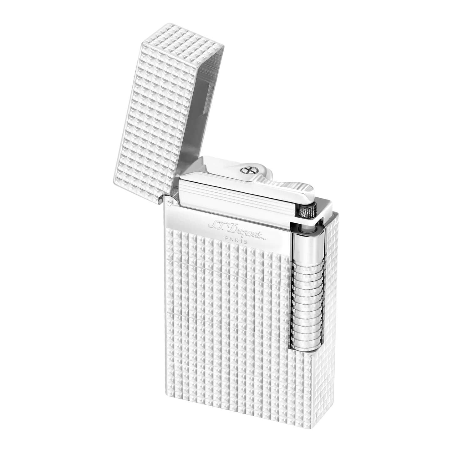 S.T. Dupont Le New Grand Perfect Cling Palladium Diamond Head Lighter, C23011