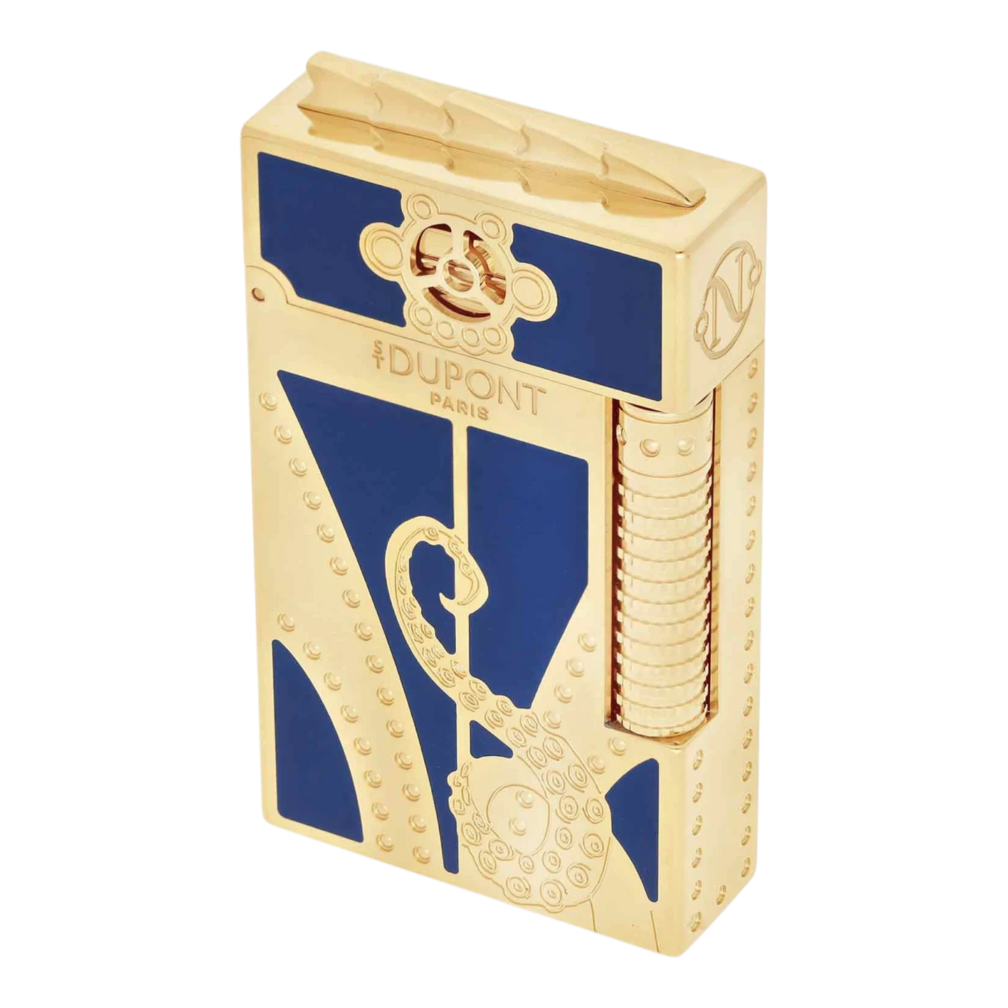 S.T. Dupont Limited Edition 20,000 Leagues Under the Sea, Blue Gulf Stream Smoking Set, C23050 lighter detail square image