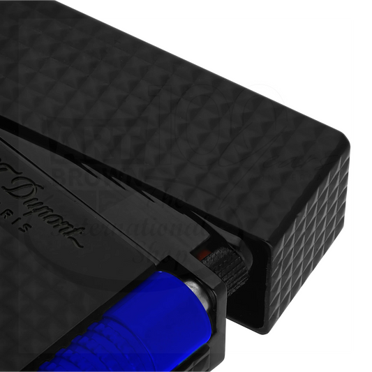 S.T. Dupont New Le Grand Perfect Cling Fluo Matte Black and Blue Lighter, C23071