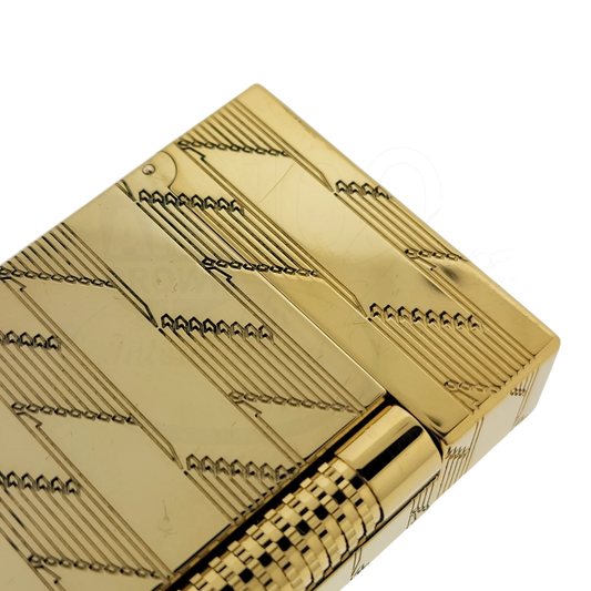 S.T. Dupont Display Model New Le Grand Monogram 1872 Gold Lighter, C23178-D