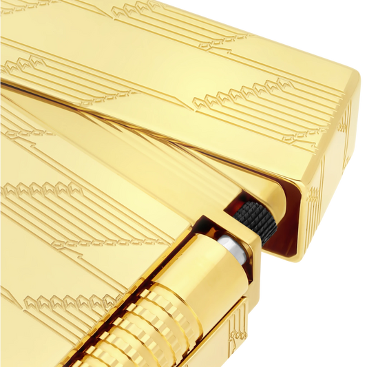 S.T. Dupont New Le Grand Monogram 1872 Gold Lighter, C23178