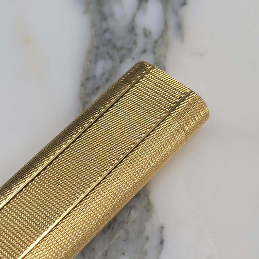Preowned Vintage Cartier Gold Barley Grain Lighter, Cartier-10