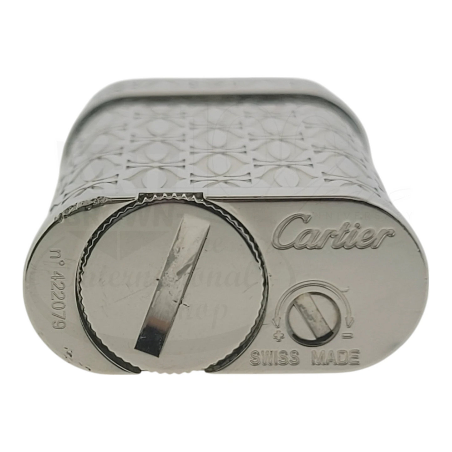 Preowned Vintage Cartier Pasha Silver Lighter, Cartier-8