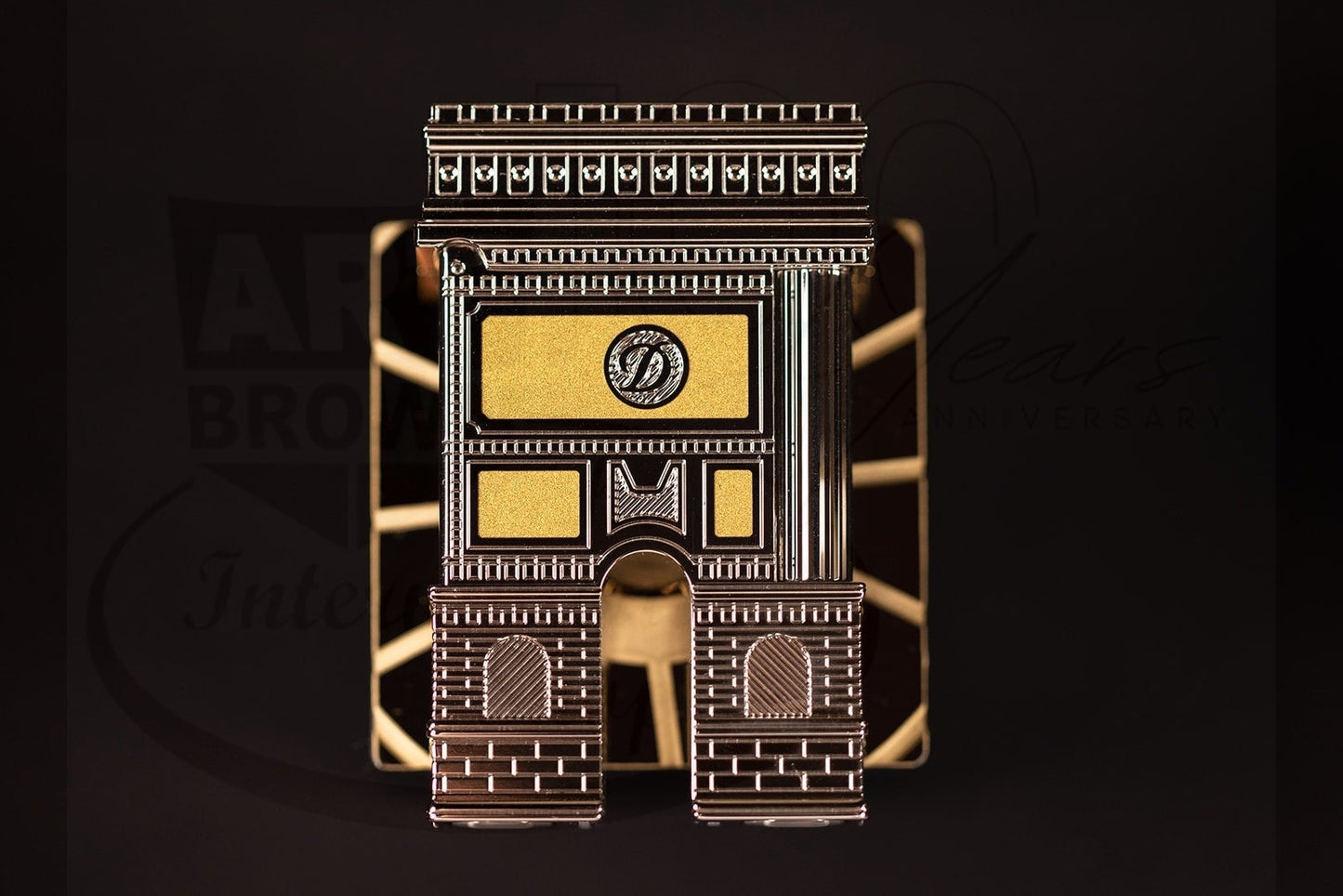 Close up view the S.T. Dupont Loves Pairs limited edition Line 2 lighter.