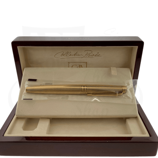 Caran D'Ache Collection Privee Limited Edition Gold Plated Fountain Pen