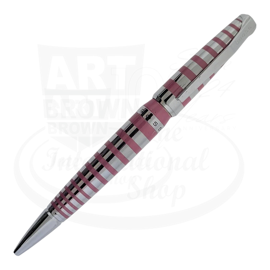 Cross Chrome and Pink Ballpoint Pen & Mechanical Pencil Set