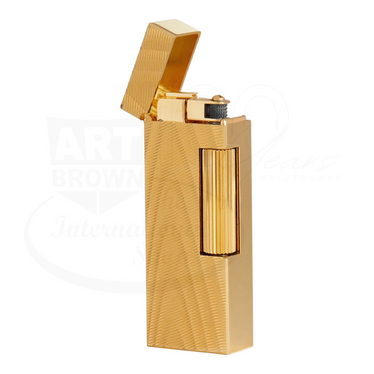 Dunhill Rollagas Gold Moire Lighter
