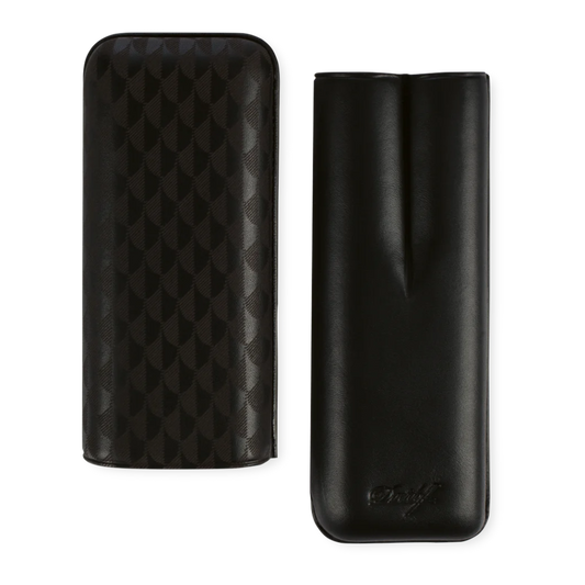 Davidoff XL-2 2 Cigar Leather Case Black Curing