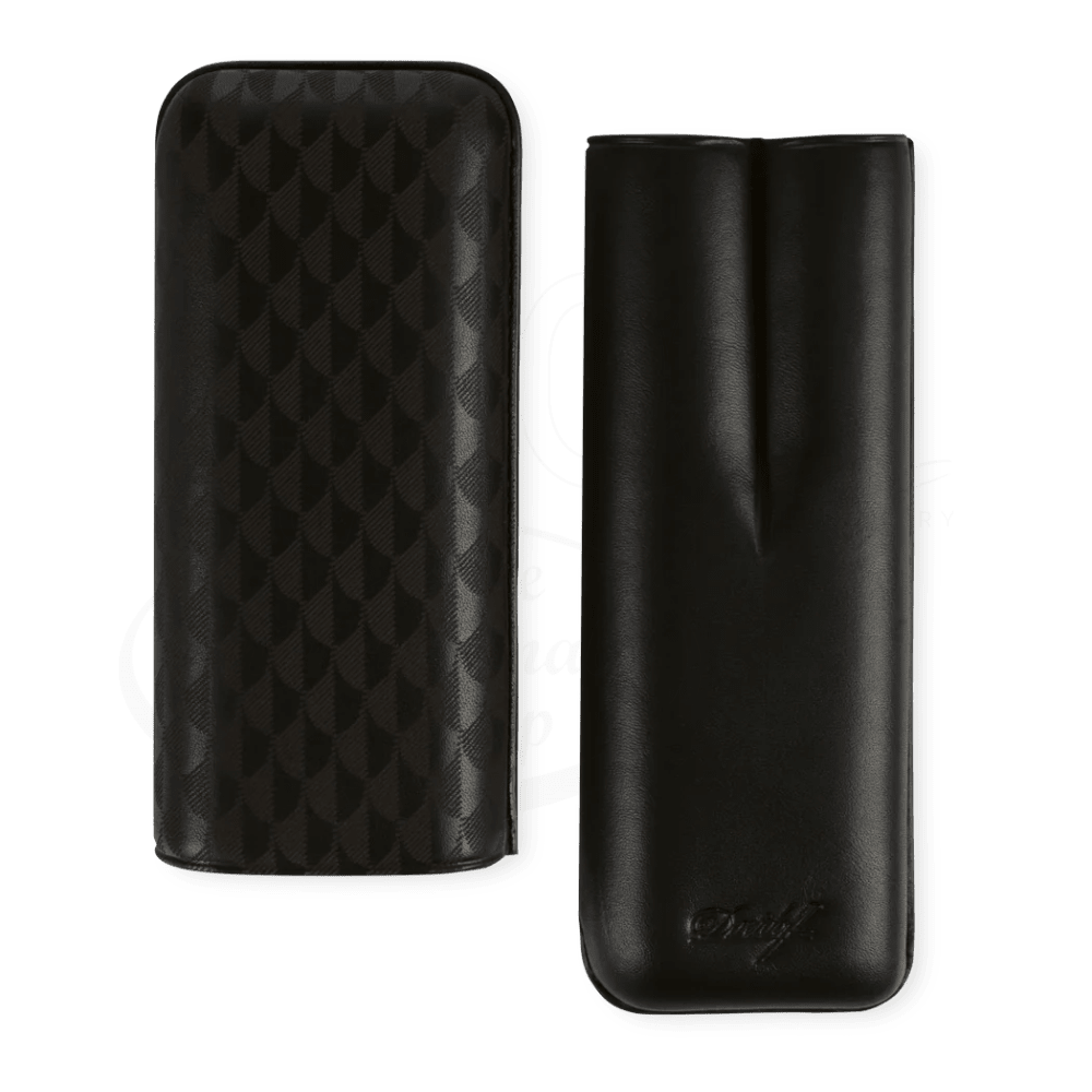 Davidoff XL-2 2 Cigar Leather Case Black Curing