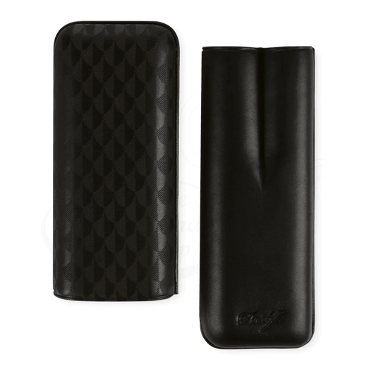 Davidoff XL-2 2 Cigar Leather Case Black Curing