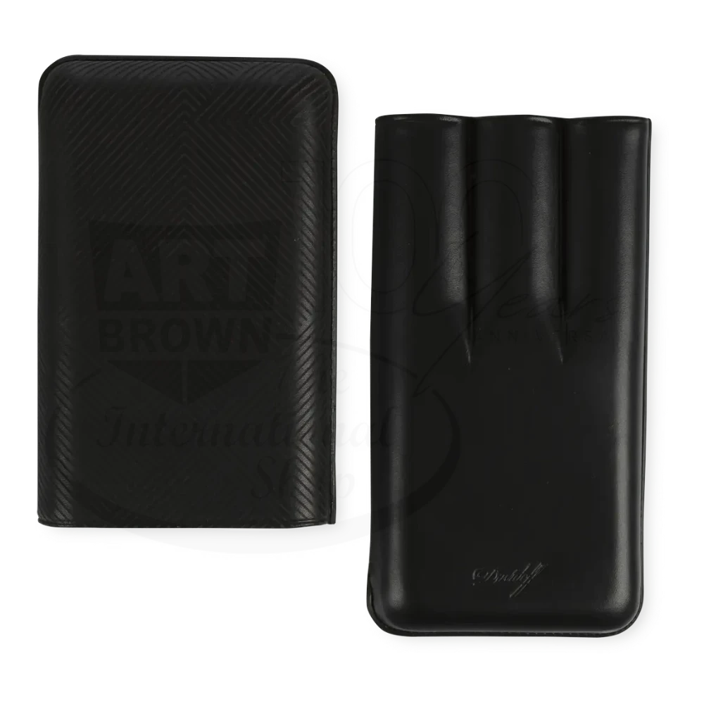 Davidoff XL-3 3-Cigar Case Leaf Pattern