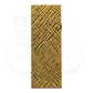 Gold plated Dunhill rollagas brass cigarette lighter with crosshatch pattern seen from the back.