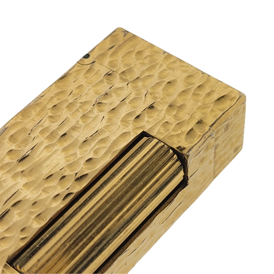 Preowned Dunhill Rollagas Gold Bark Lighter, A152