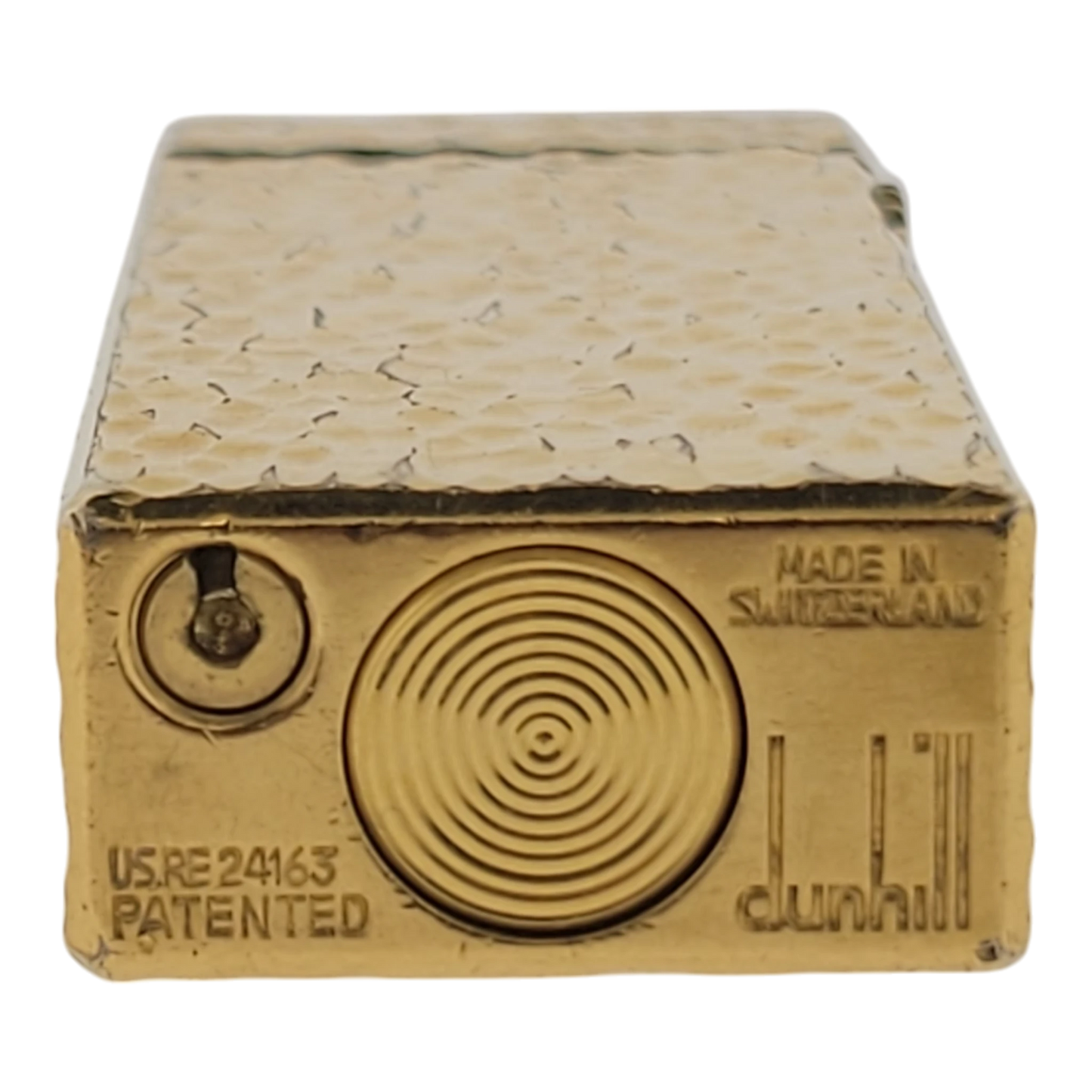 Preowned Dunhill Rollagas Gold Bark Lighter, A152