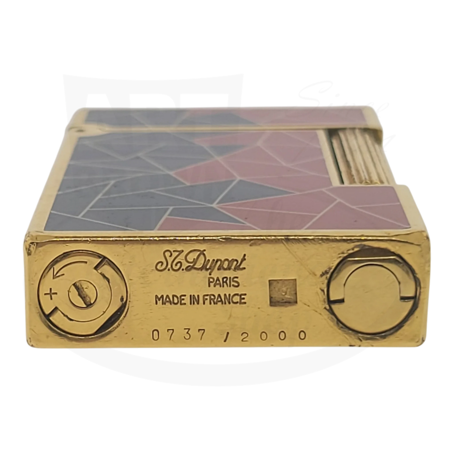 Preowned Vintage S.T. Dupont Limited Edition Ligne 2 French Revolution Mosaic Lighter
