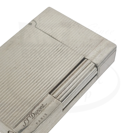 Preowned S.T. Dupont Gatsby Palladium Vertical Lines Lighter
