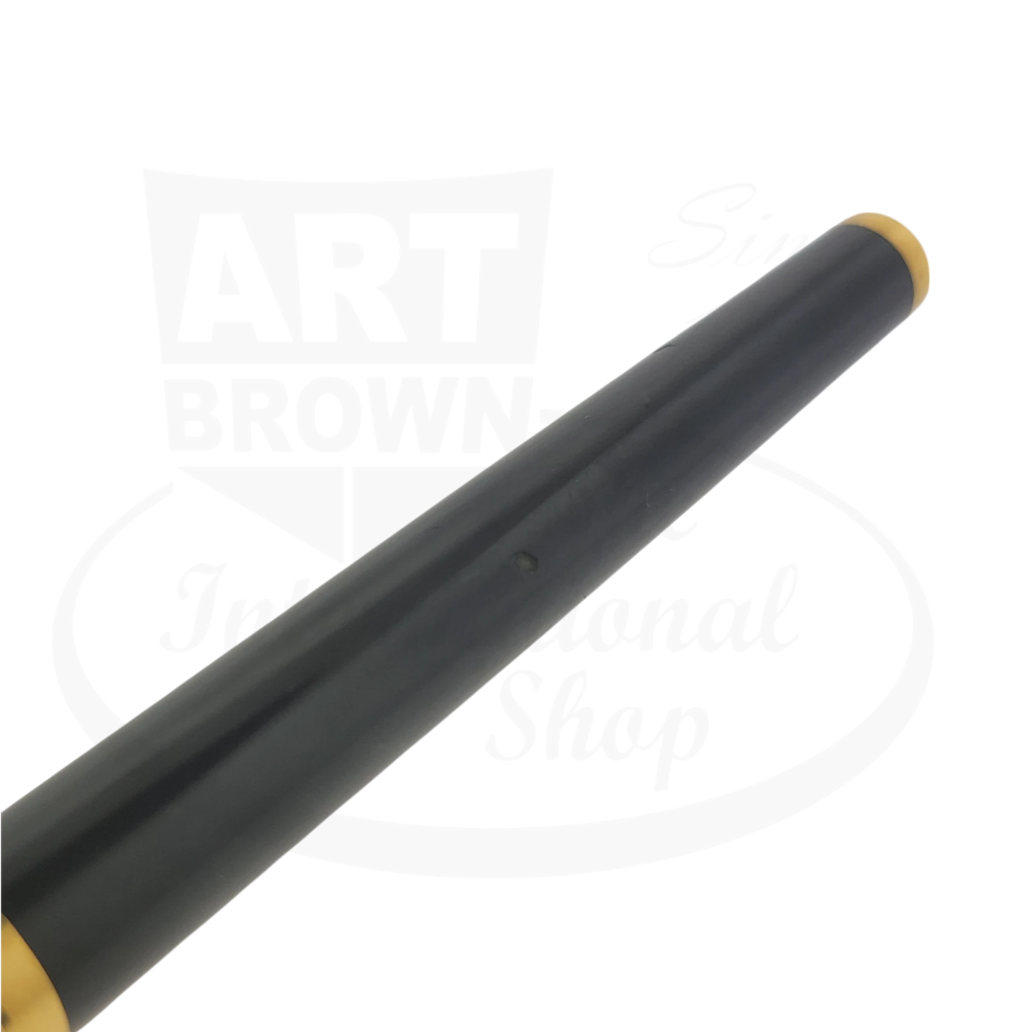 S.T. Dupont Classique V1 ballpoint pen in black Chinese lacquer with gold-plated trim, showing slim barrel and squared clip detail