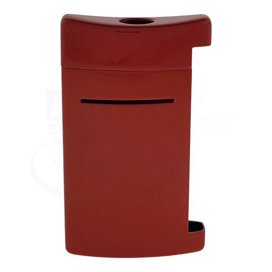 S.T. Dupont replacement shell for Minijet lighter in glossy red lacquer finish with smooth rectangular design