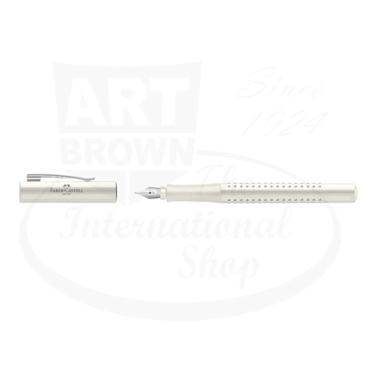Faber-Castell Grip 2010 Fountain & Ballpoint Pen Gift Set, Coconut Milk