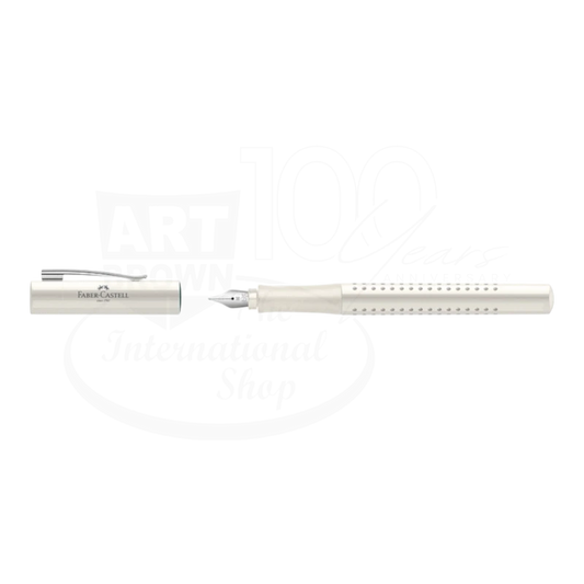 Faber-Castell Grip 2010 Fountain & Ballpoint Pen Gift Set, Coconut Milk